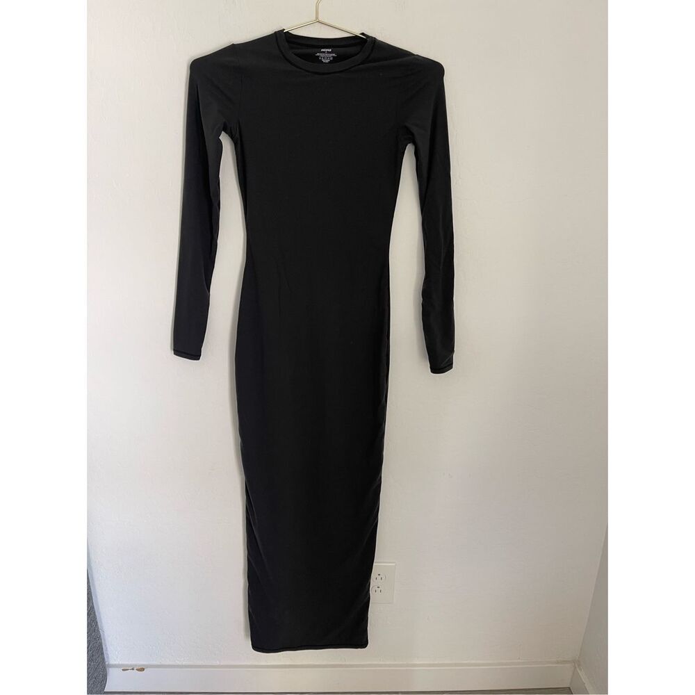 SKIMS Fits Everybody Long Sleeve Maxi Dress Size Small